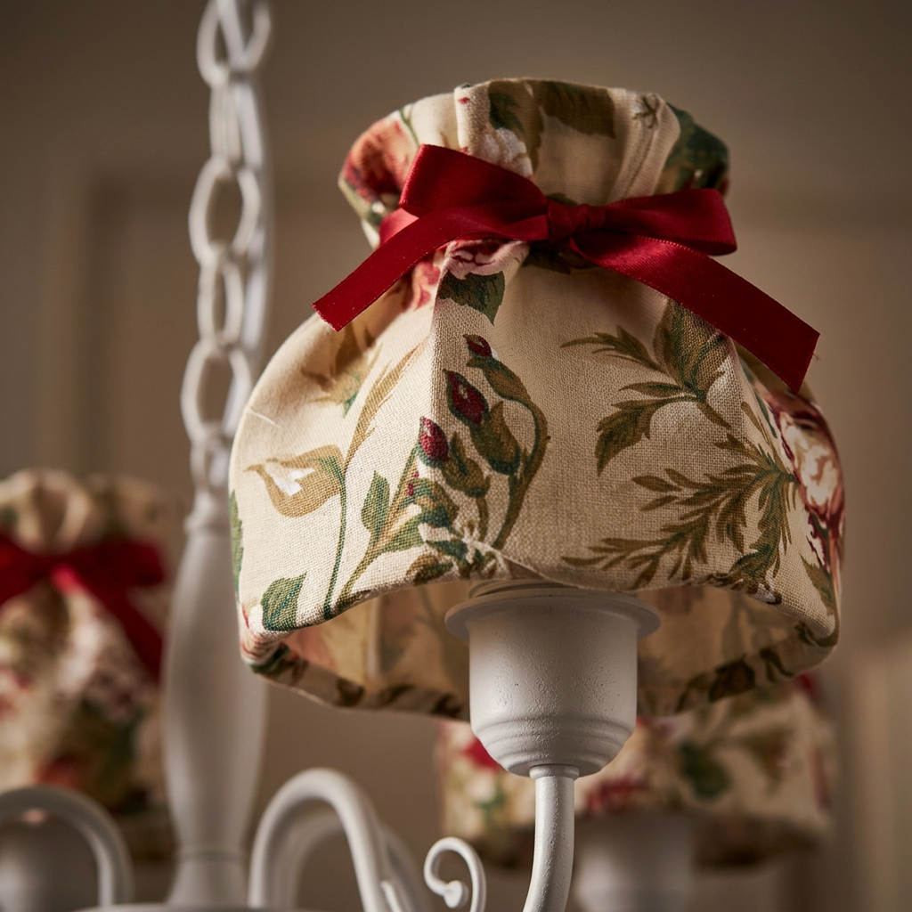 Suspension 3 Lampes Blanc et Rouge · Rozano · photo 10