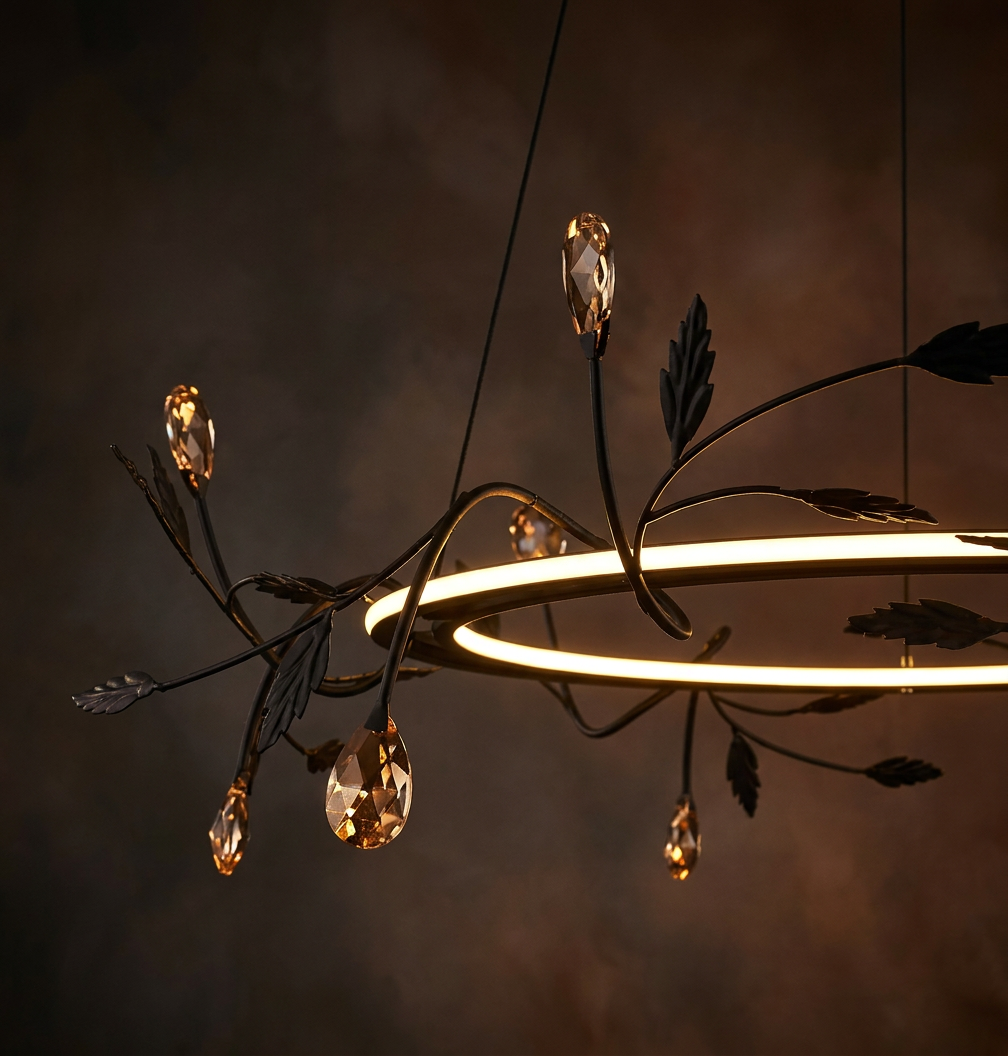 Suspension LED Acier Composite Noir · Giaros · photo 13