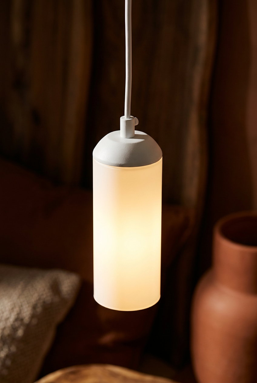 Suspension Acier Blanc GU10 · photo 12