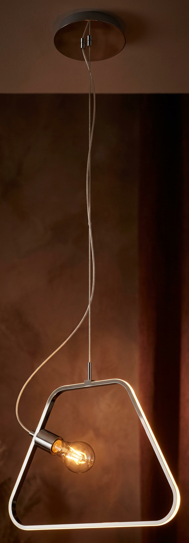 Suspension LED Acier Composite Chromé · Ikaria · photo 12