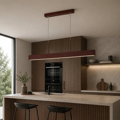 Suspension Linéaire LED Métal Bronze | Bromo