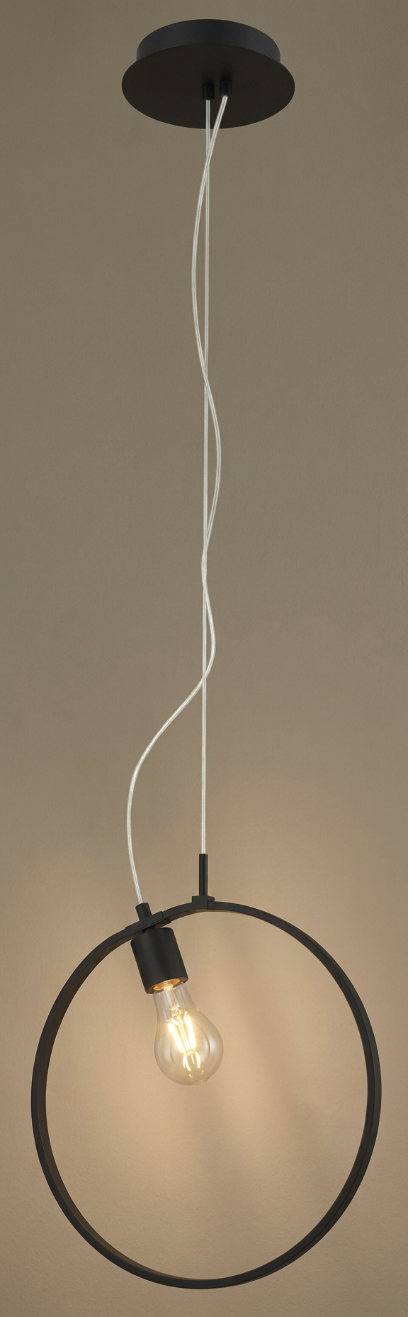 Suspension 2 Lampes LED Acier Composite Noir · Skiros · photo 13