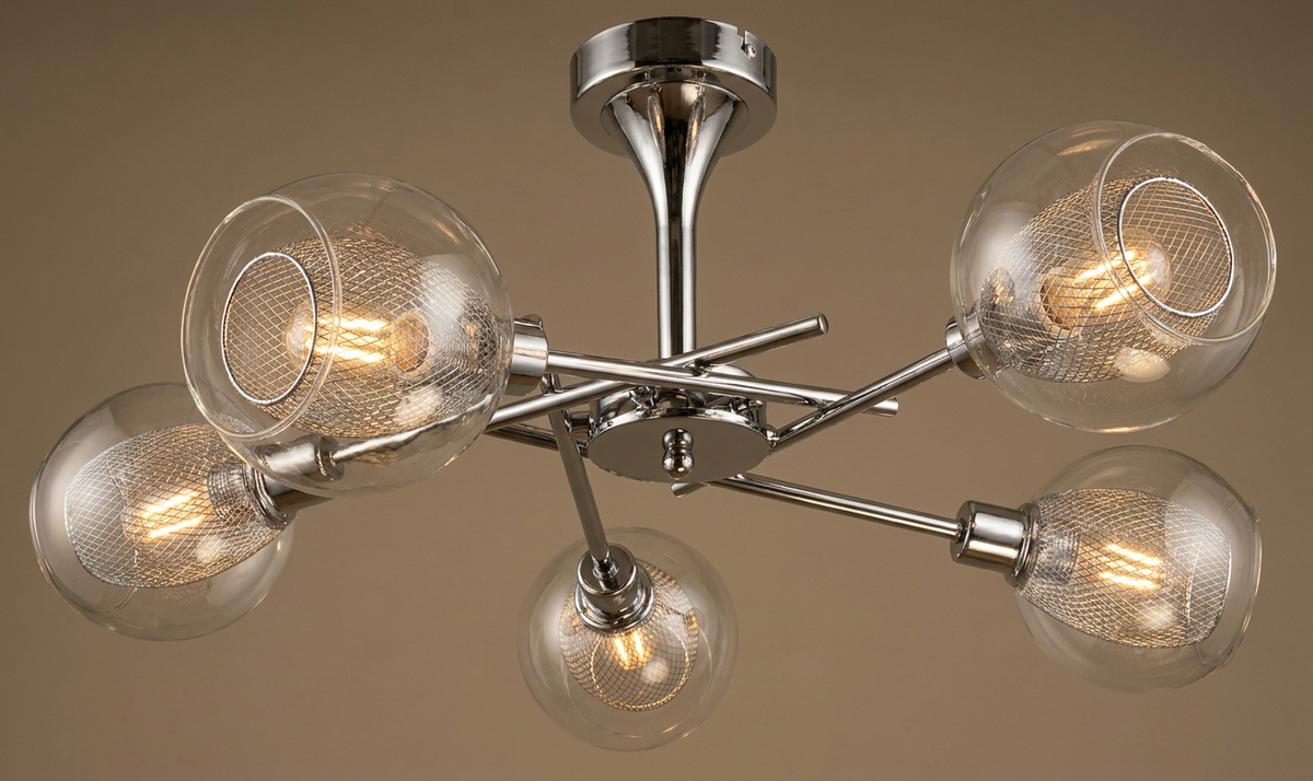 Suspension Acier Verre Chromé · Ozzo · photo 13