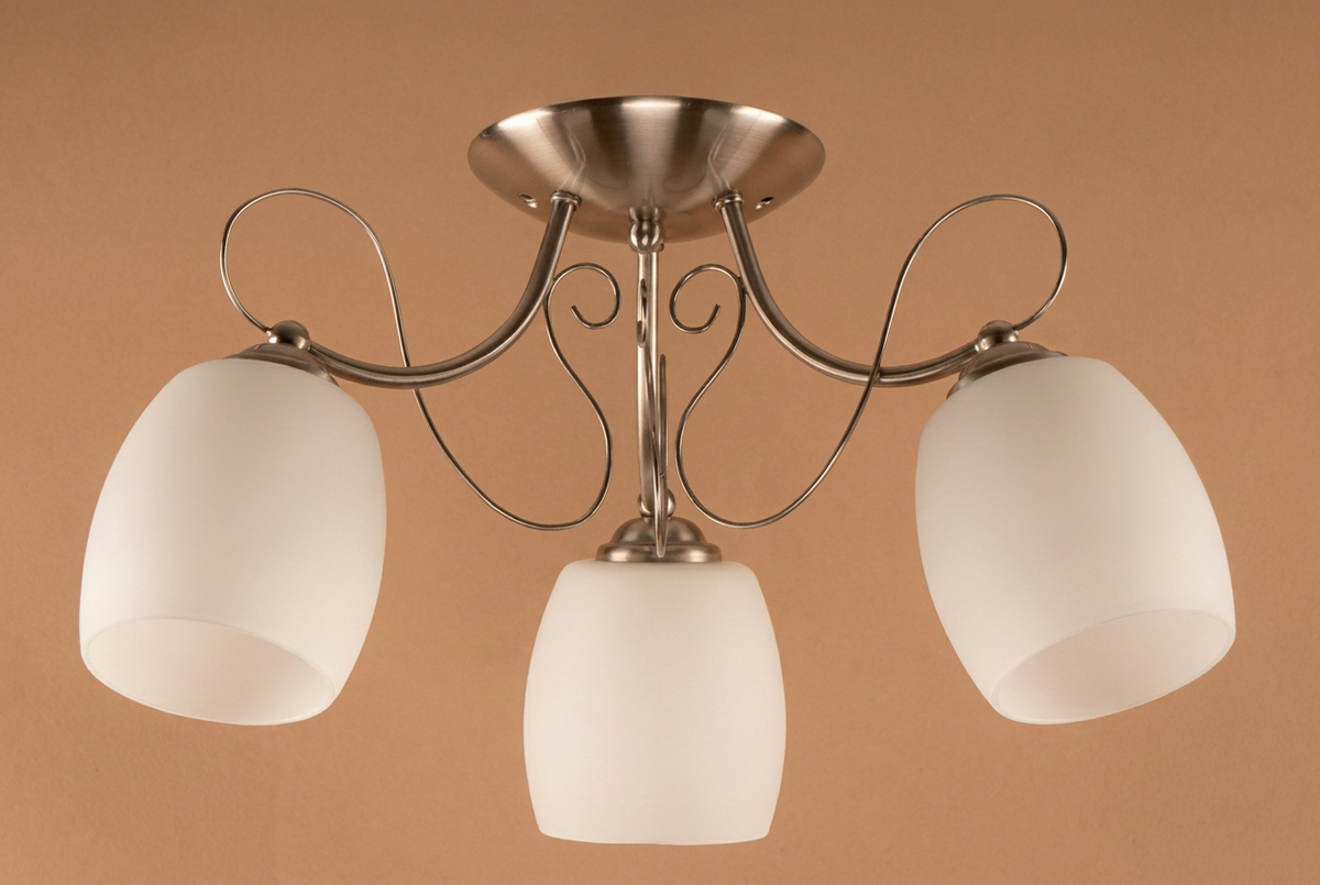 Suspension 3 Lampes Acier Verre Chromé · Amba · photo 12