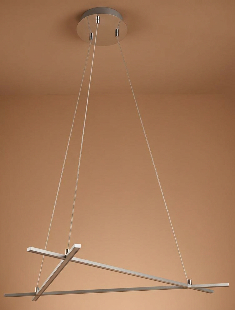 Suspension LED Acier Composite Argenté · Andros · photo 13