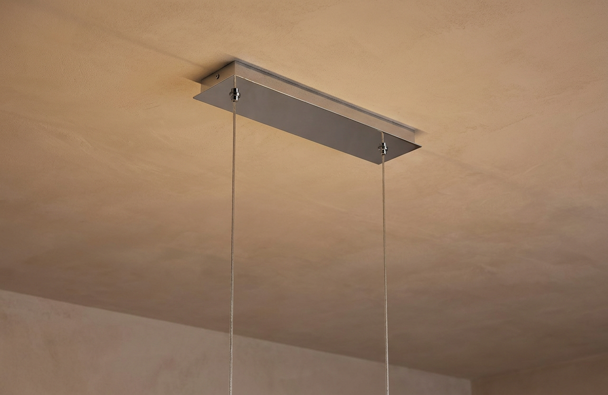 Suspension LED Métal Composite Chromé · Thasos · photo 14