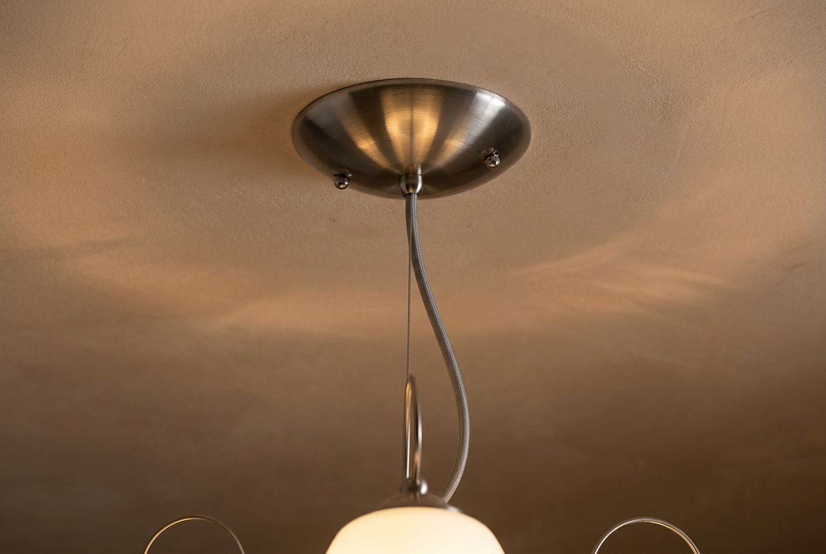 Suspension 3 Lampes Acier Verre Chromé · Amba · photo 13