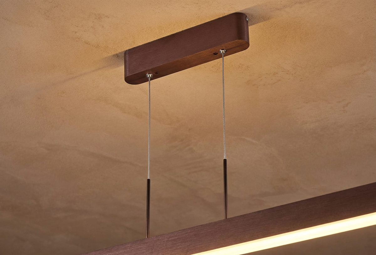 Suspension LED Acier Composite Marron · Coconut · photo 14