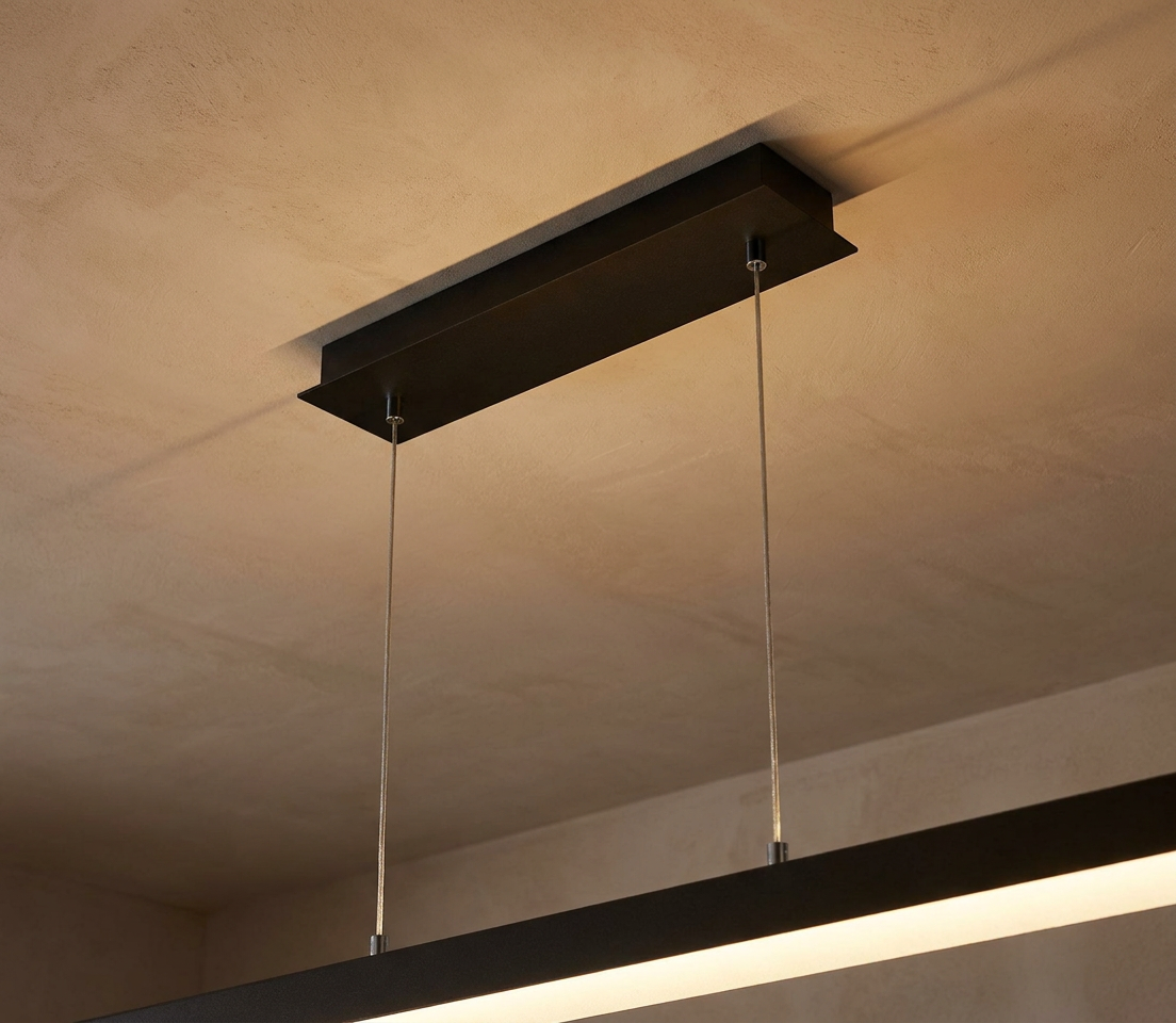 Suspension LED Métal Composite Noir · Kalamos · photo 14