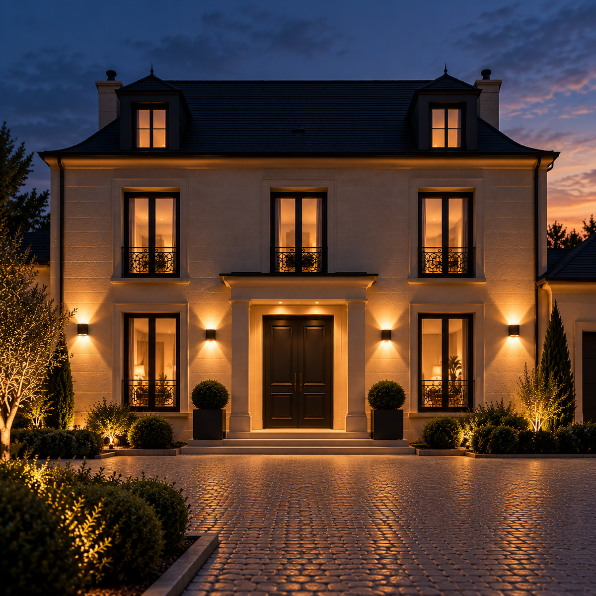 Applique murale extérieure à LED haut et bas étanche à l'eau