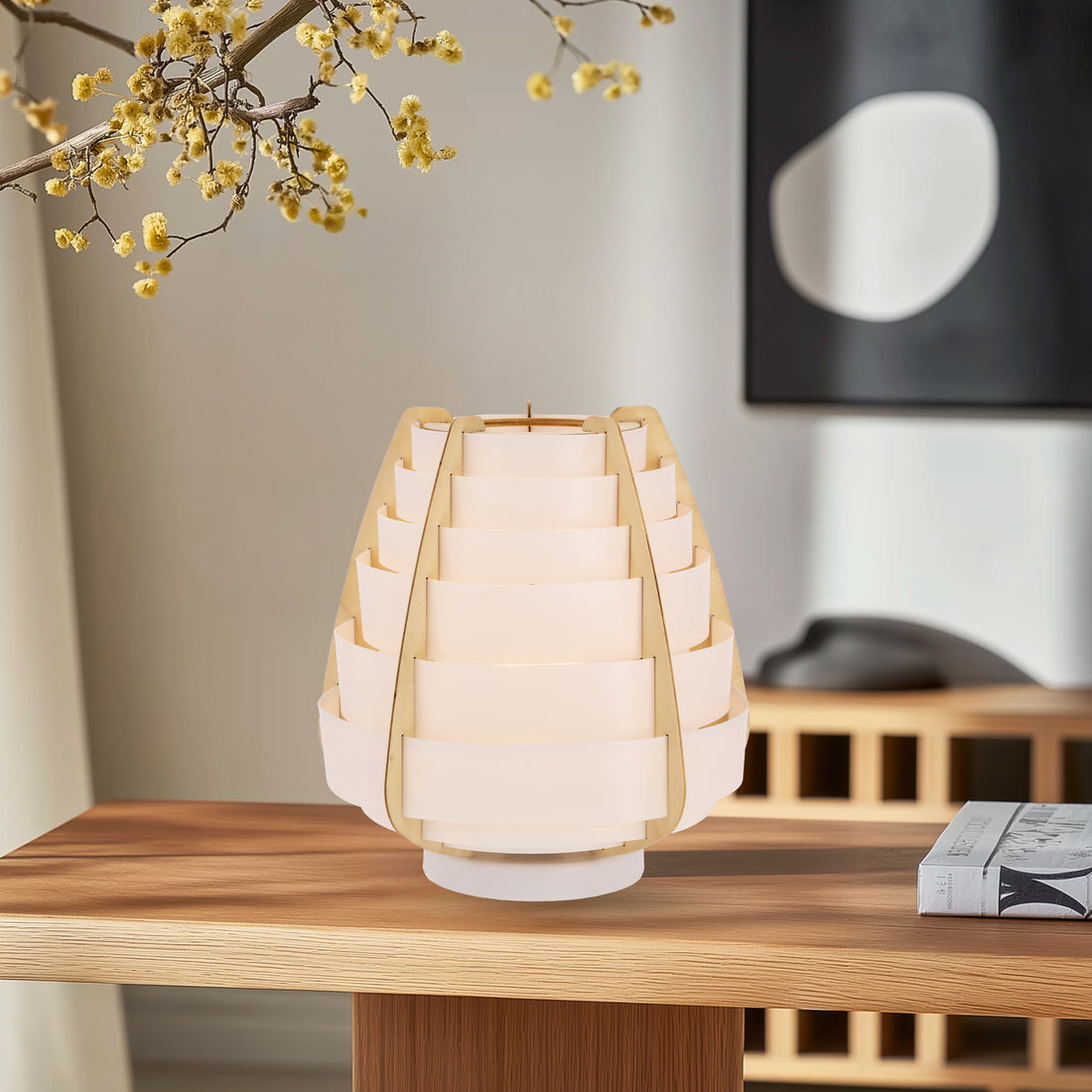 Lampe à poser Bois Composite Beige · Nagoja · photo 3