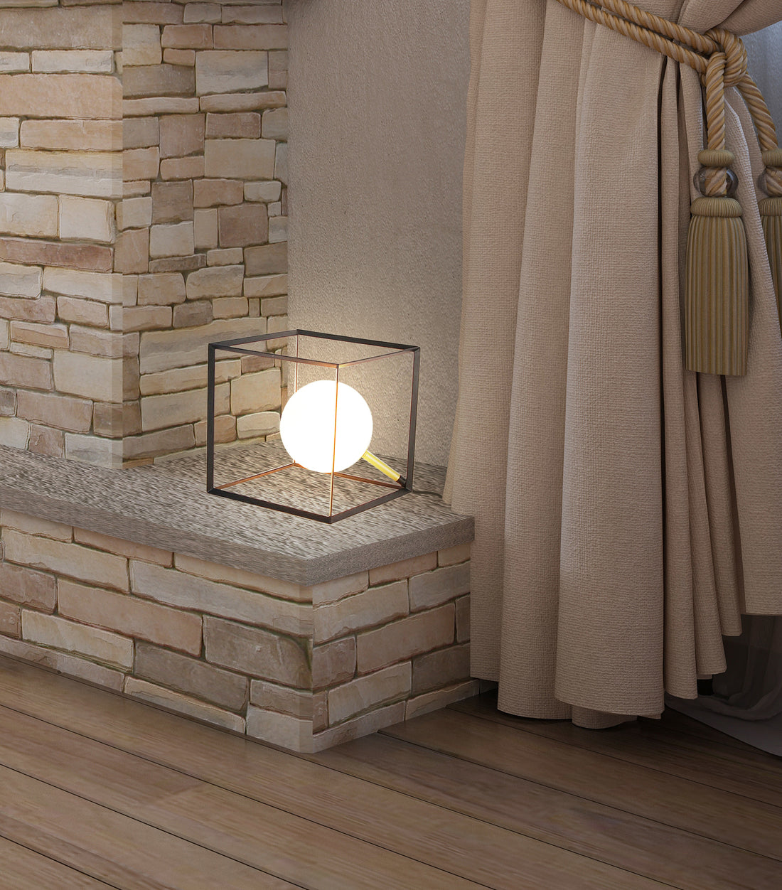 Lampe à poser Métal Verre G9 · Weert · photo 3