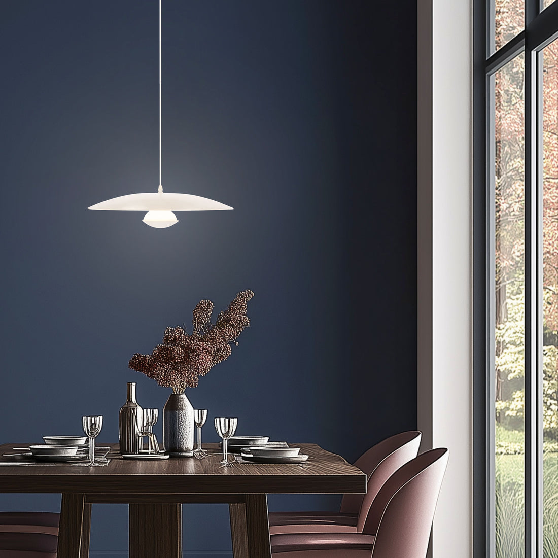 Suspension LED Métal Blanc · Lund · photo 3