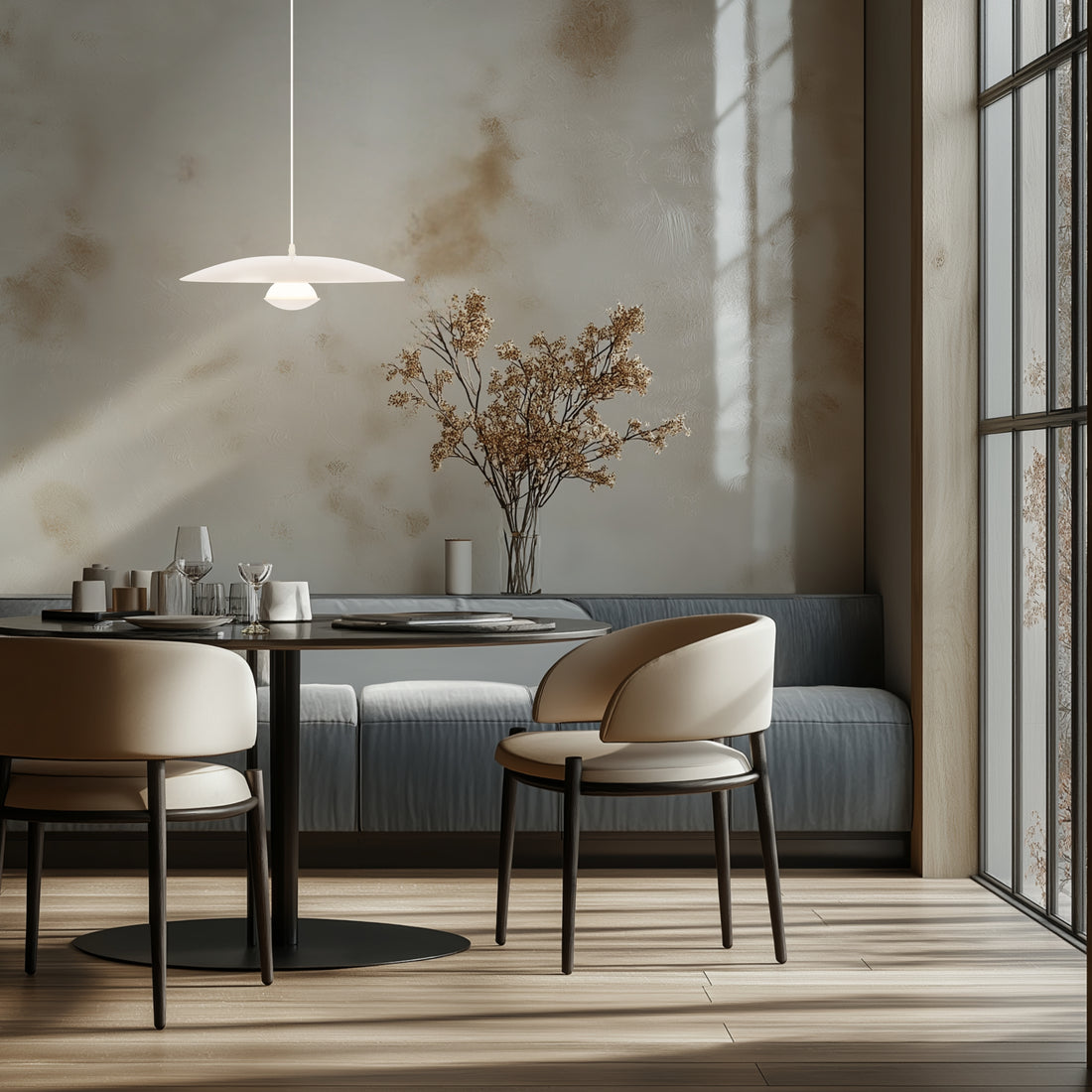 Suspension LED Métal Blanc · Lund · photo 4