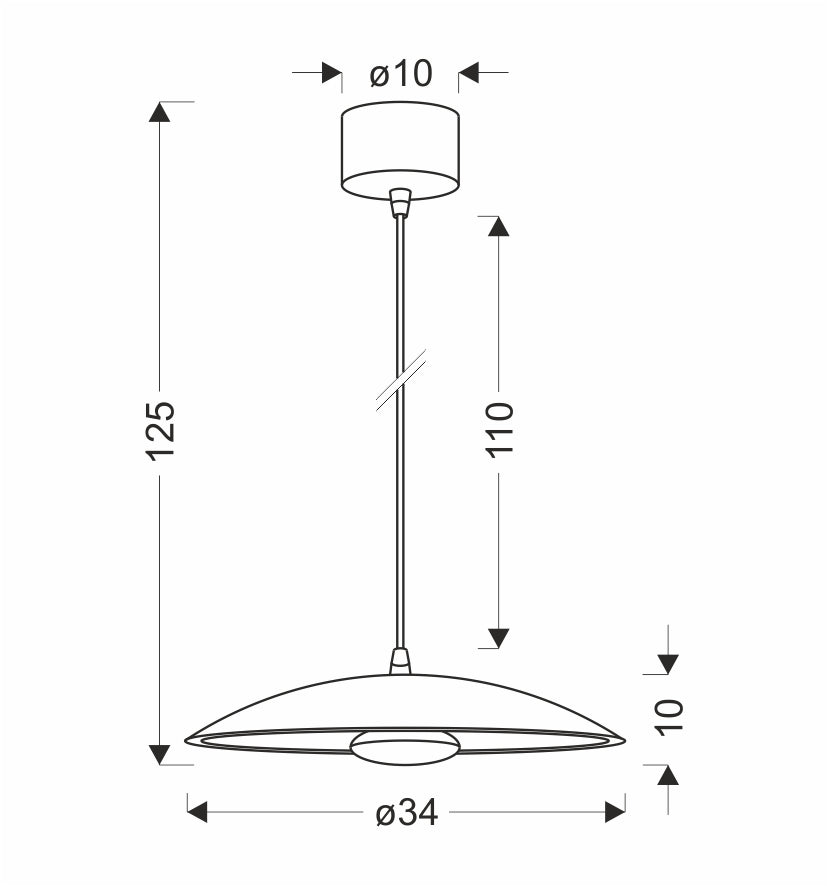 Suspension LED Métal Blanc · Lund · photo 5