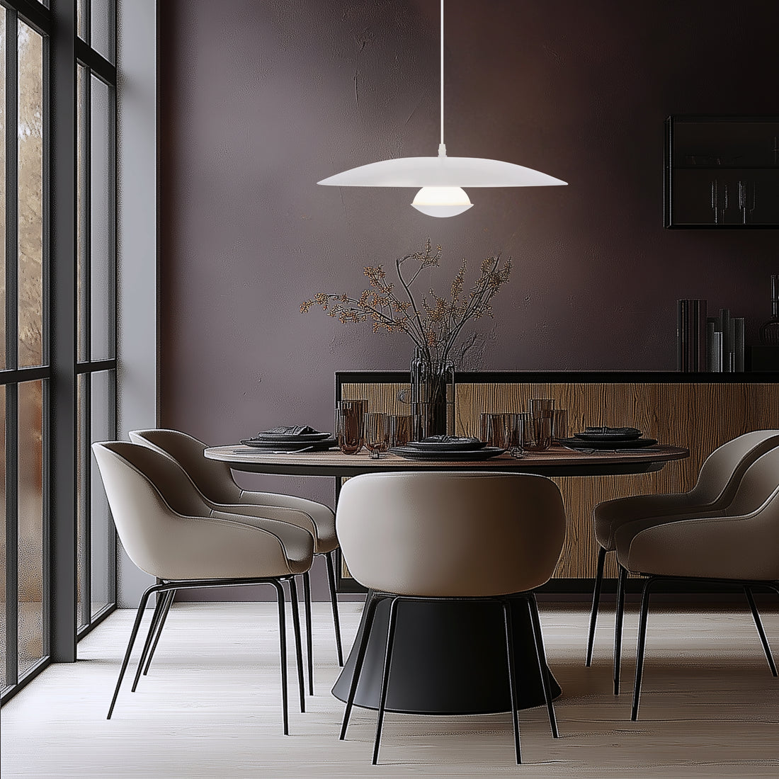 Suspension LED Métal Blanc · Lund · photo 4