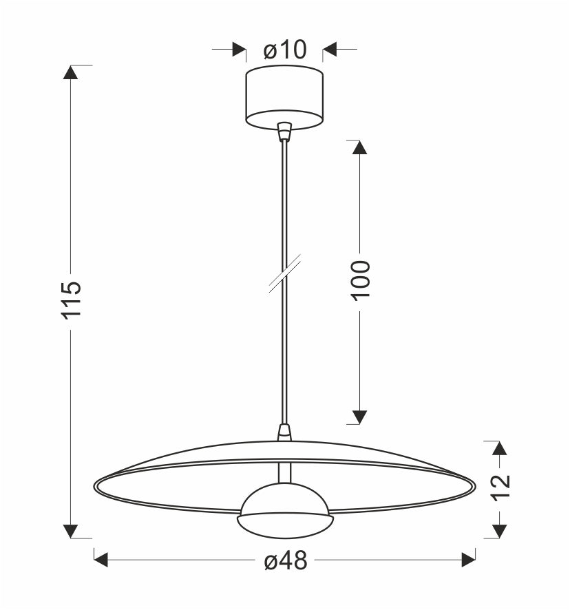 Suspension LED Métal Blanc · Lund · photo 5