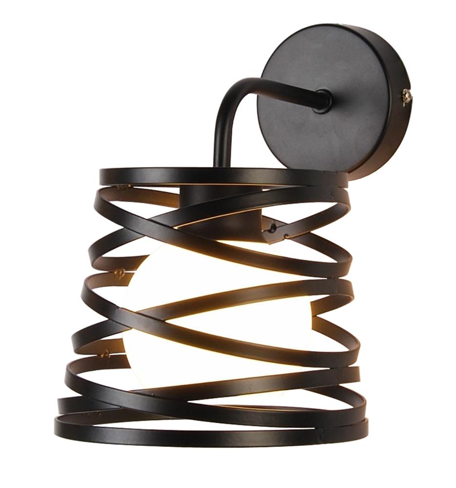 Applique murale Métal Verre Noir · Akita