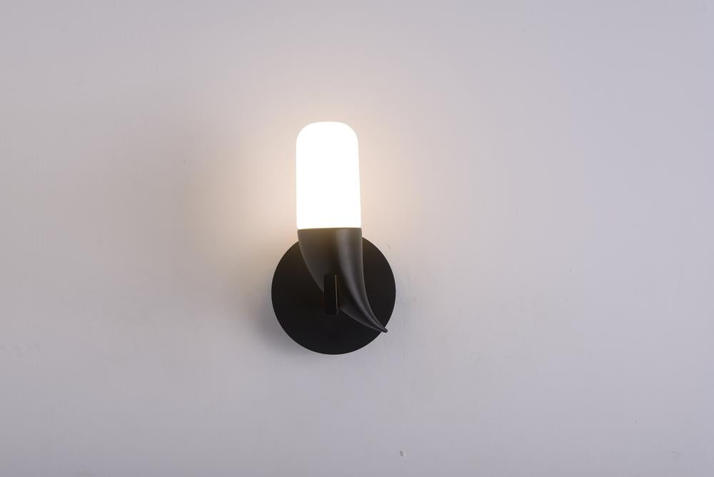 Applique murale LED Métal Noir · Scone