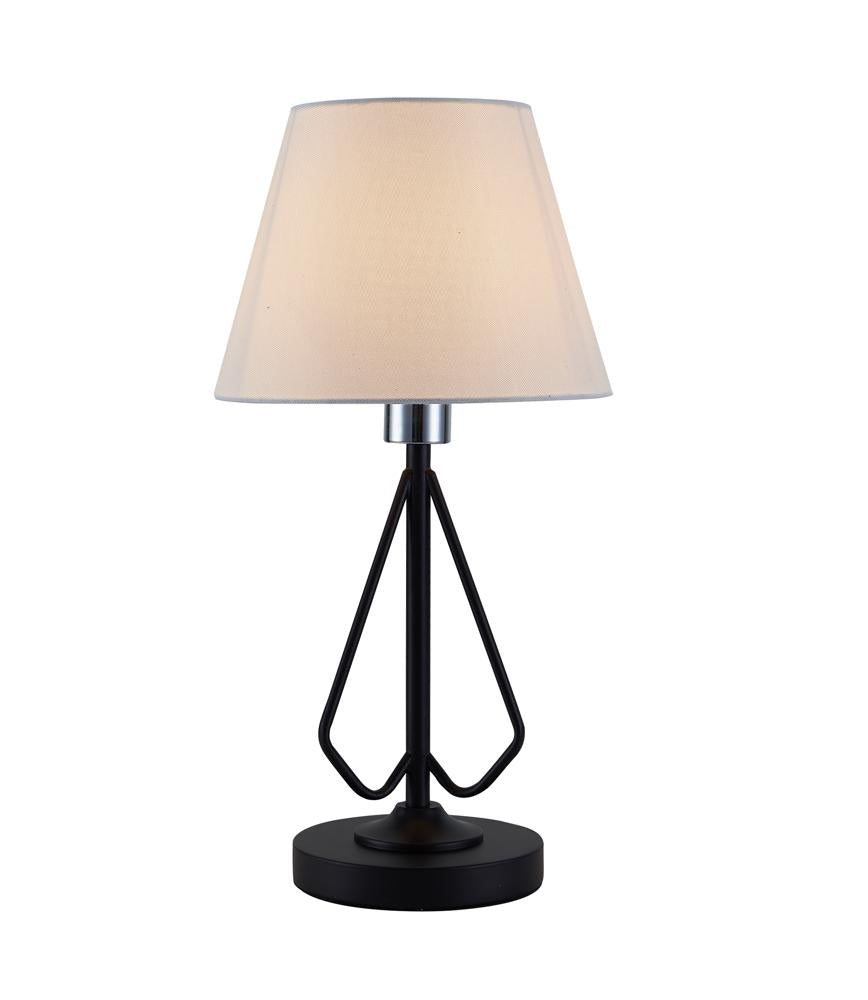 Lampe à poser Métal Tissu Noir · Morley
