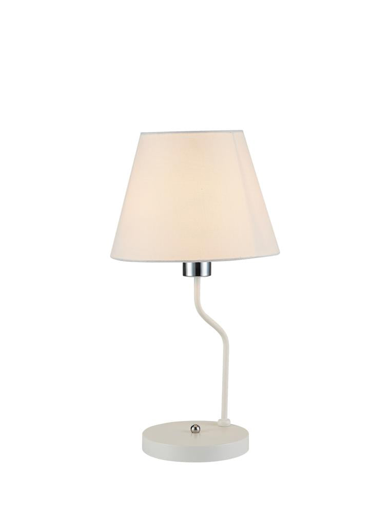 Lampe à poser Métal Tissu Blanc · York