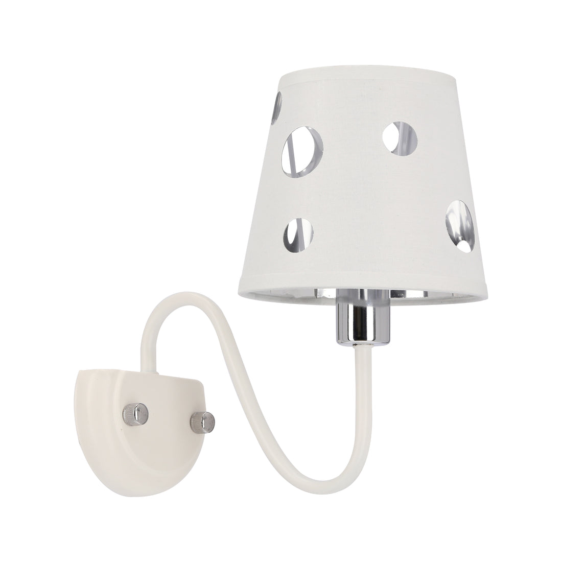 Applique murale Métal Tissu Blanc
