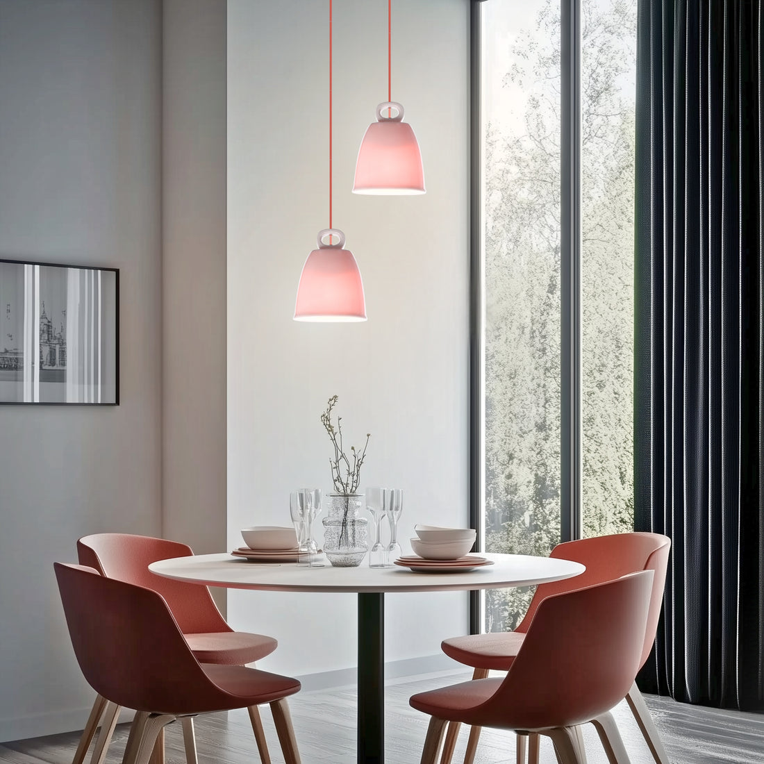 Suspension Céramique Rose E27 · Sewilla · photo 2