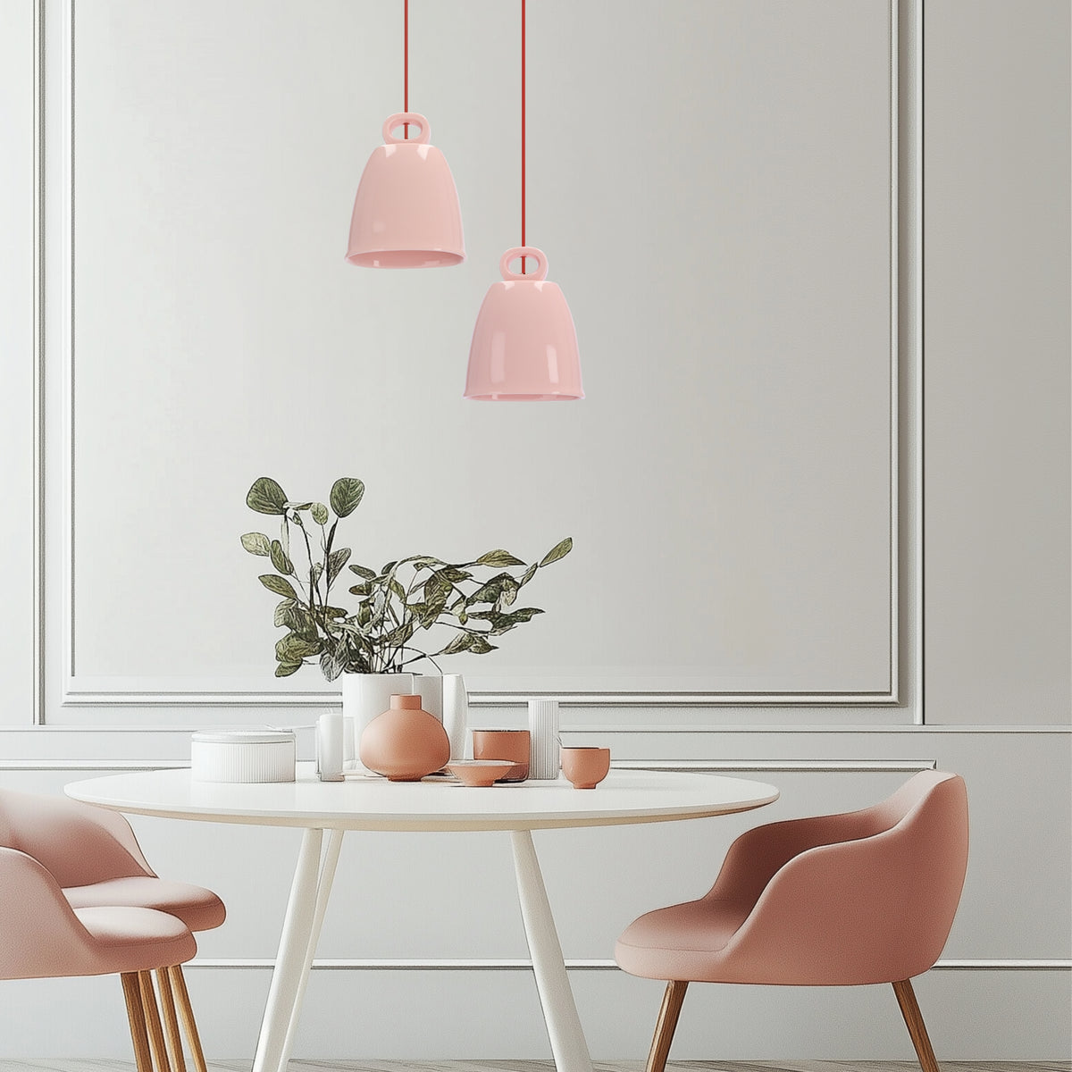 Suspension Céramique Rose E27 · Sewilla · photo 3