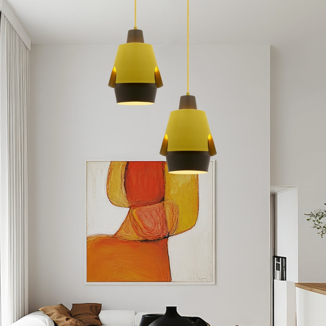 Suspension Métal Jaune E27 · Falun · photo 4
