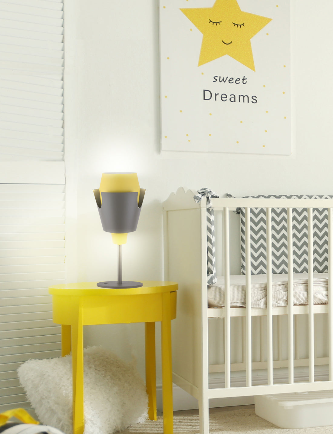 Lampe à poser Métal Jaune E27 · Falun · photo 2