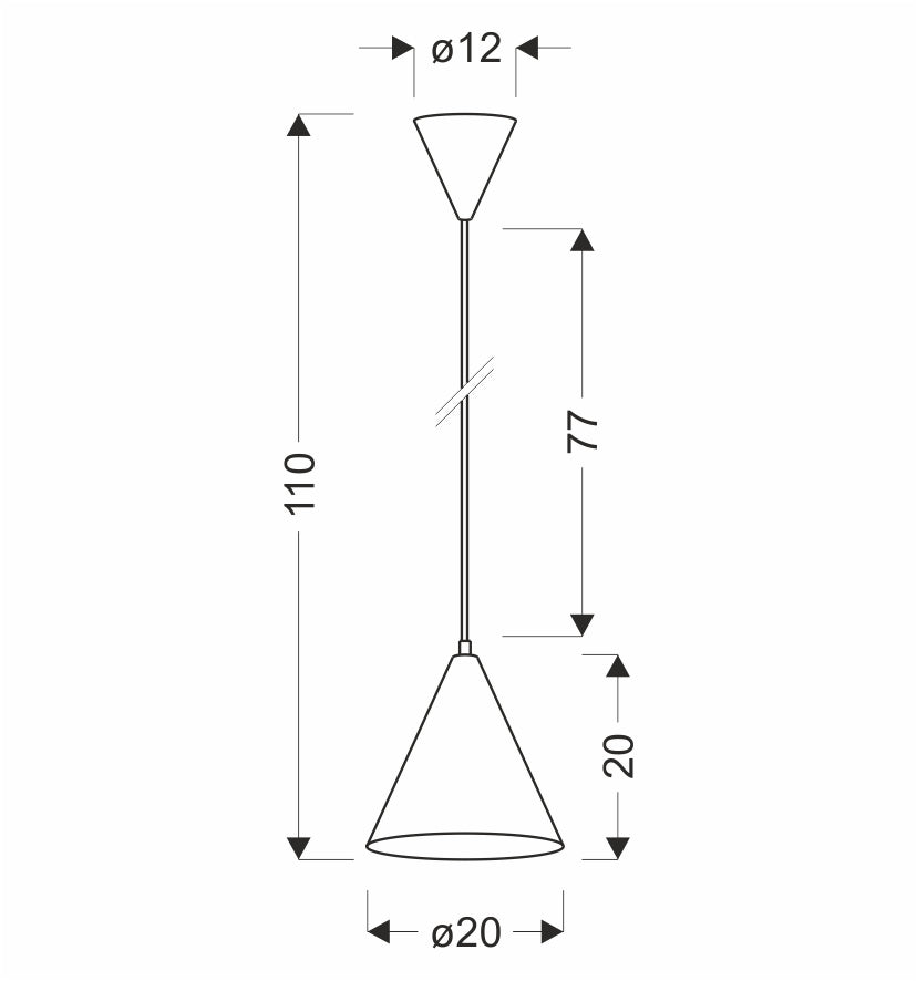 Suspension Métal Jaune E27 · Voss · photo 4