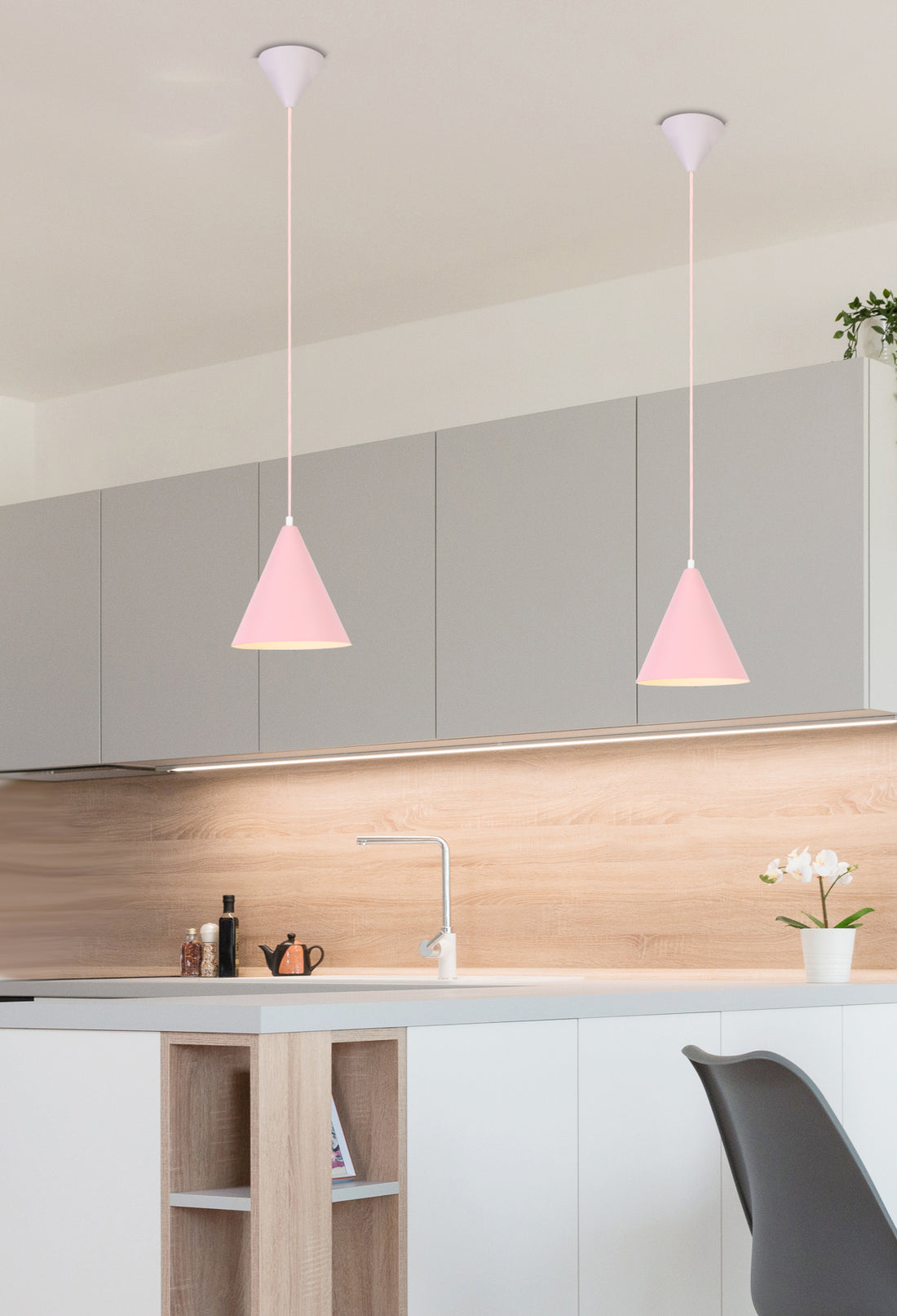 Suspension Métal Rose E27 · Voss · photo 3