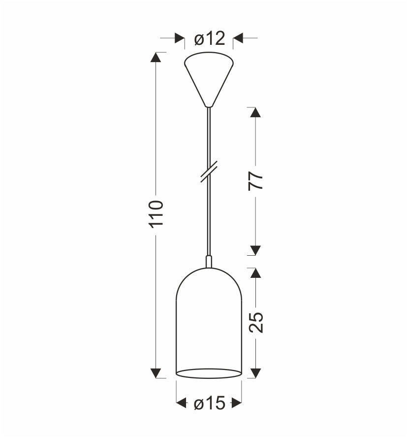 Suspension Métal Rose E27 · Oss · photo 5