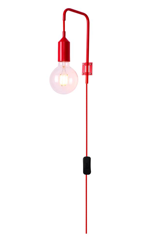 Applique murale Métal Rouge E27 · Laren