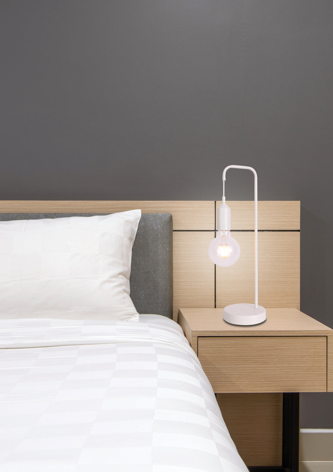 Lampe à poser Métal Blanc E27 · Laren · photo 2