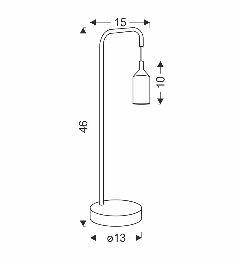 Lampe à poser Métal Gris E27 · Laren · photo 4
