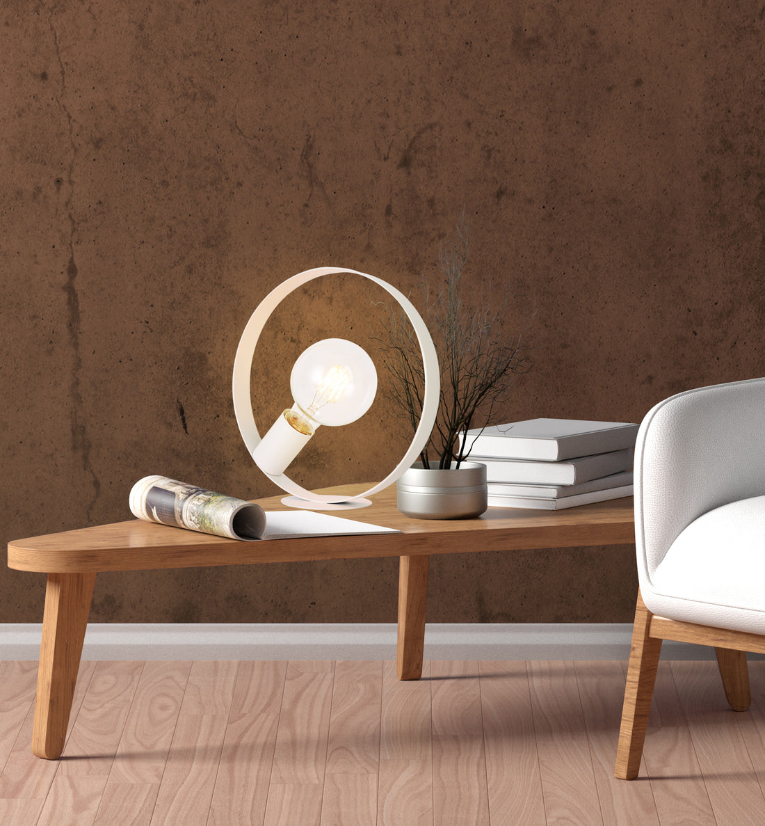 Lampe à poser Métal Blanc E27 · Nexo · photo 3