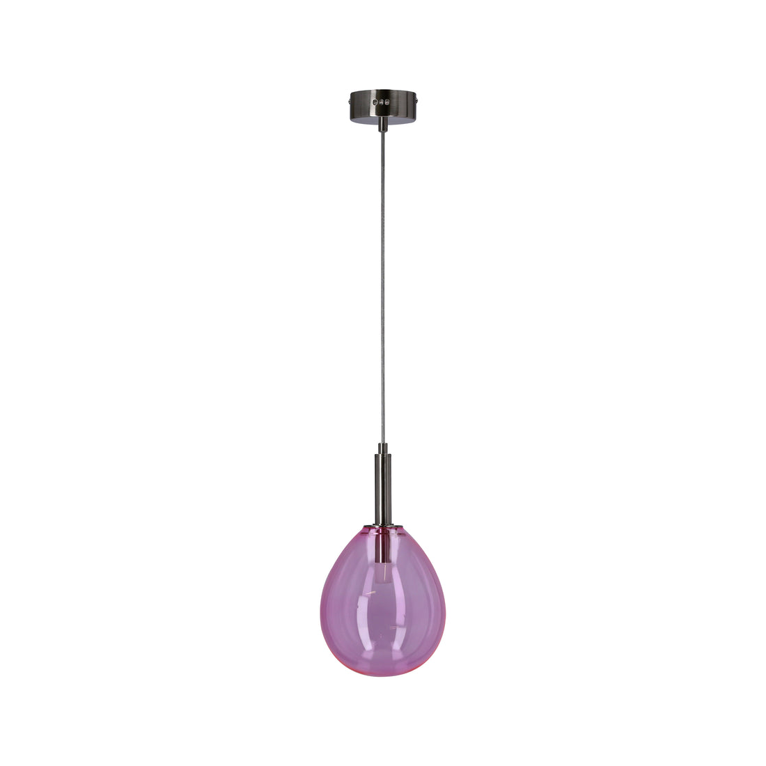 Suspension LED Verre Chromé · Lukka