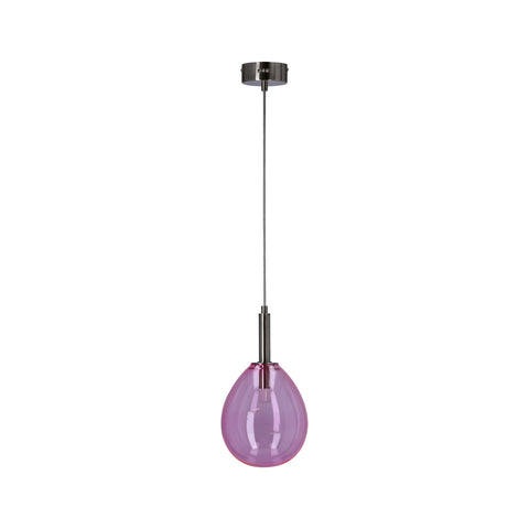 Suspension LED Verre Chromé · Lukka