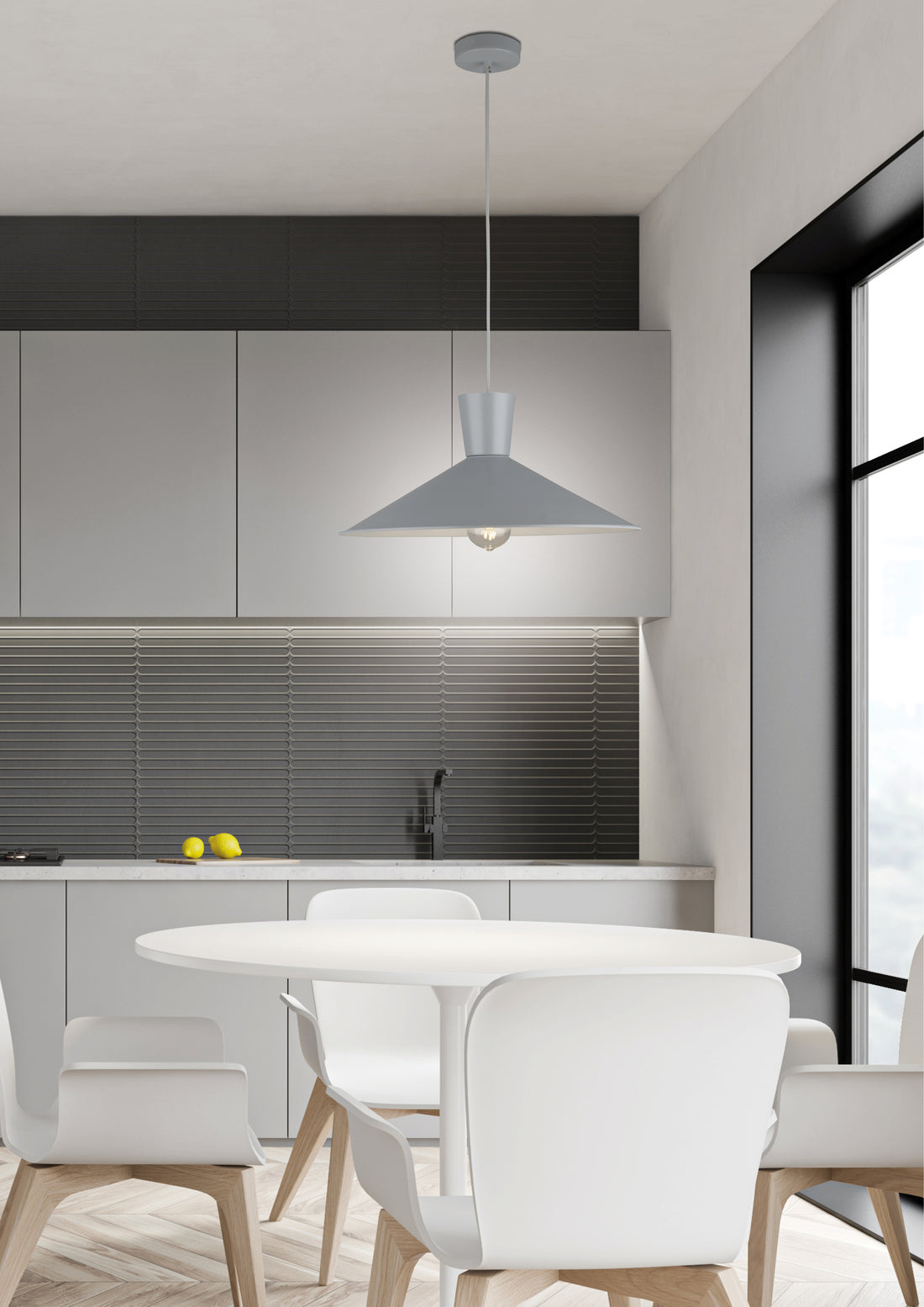 Suspension Métal Gris E27 · Elista · photo 2