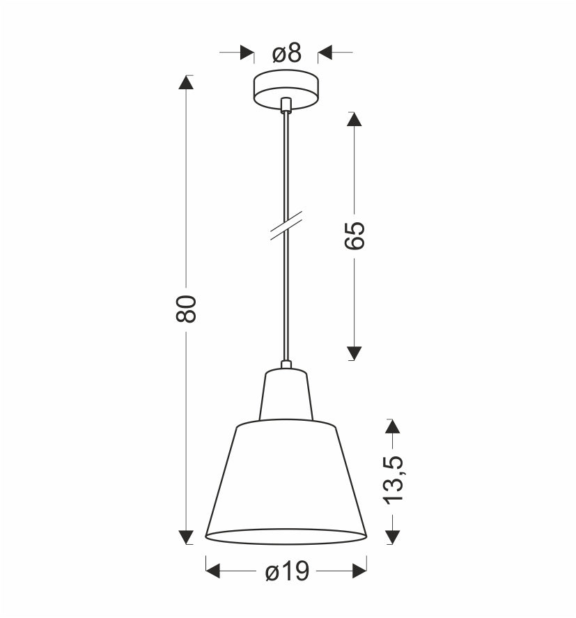 Suspension Métal Bois Vert · Faro · photo 4