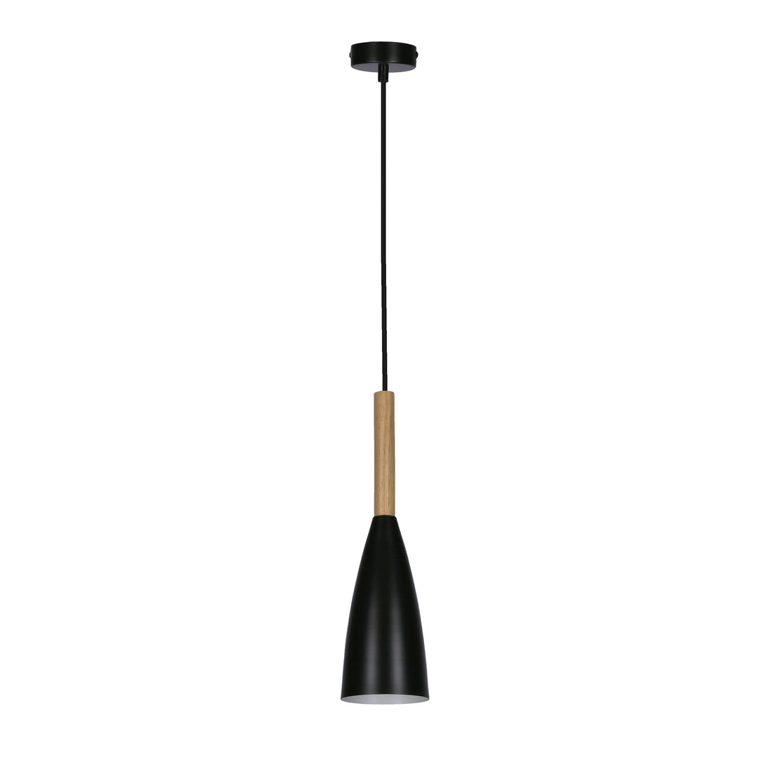 Suspension Métal Bois Noir · Trosa
