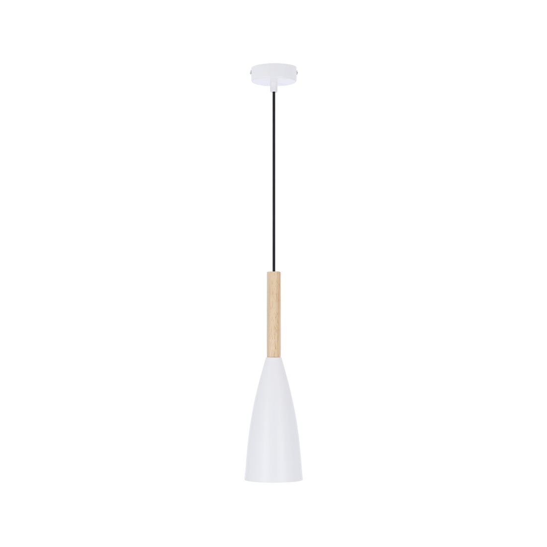 Suspension Métal Bois Blanc · Trosa
