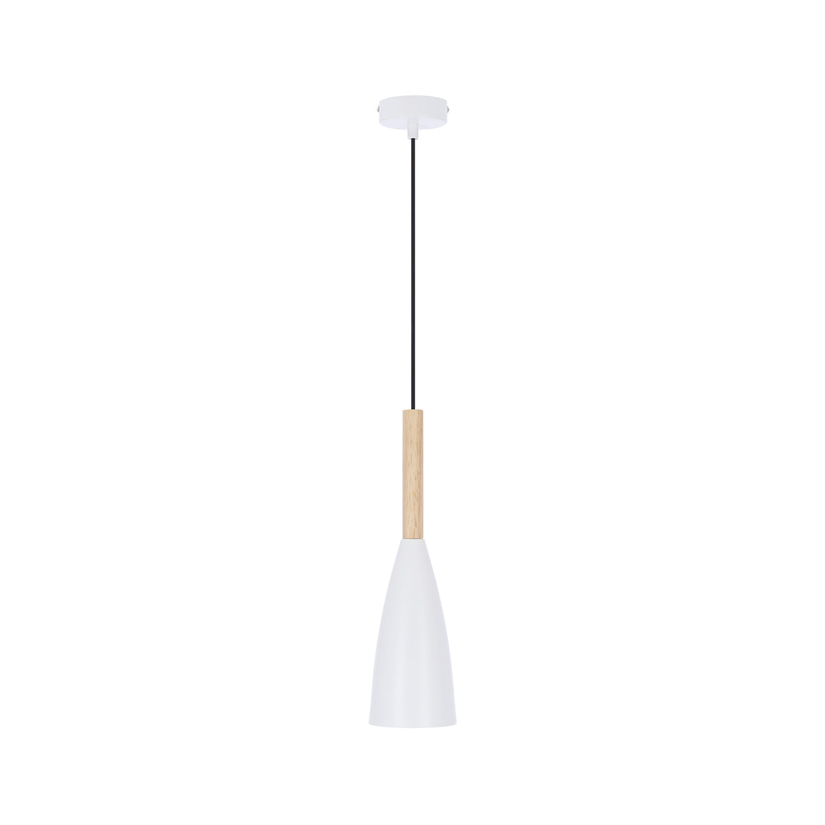 Suspension Métal Bois Blanc · Trosa