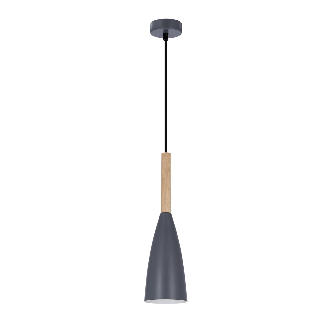 Suspension Métal Bois Gris · Trosa