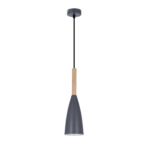 Suspension Métal Bois Gris · Trosa