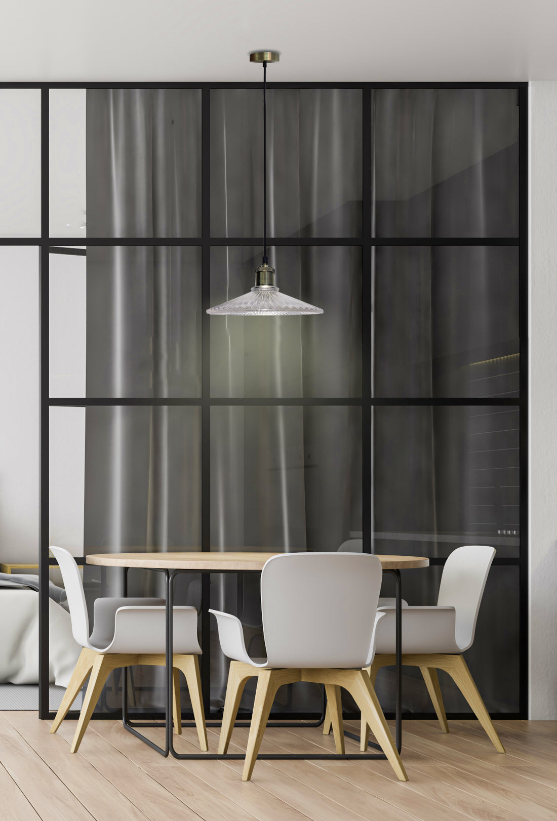 Suspension Verre E27 · Chester · photo 2