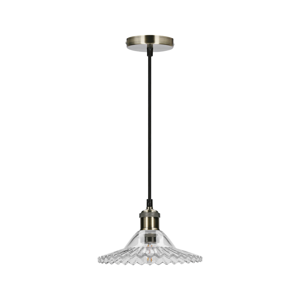 Suspension Verre Transparent E27 · Geneva