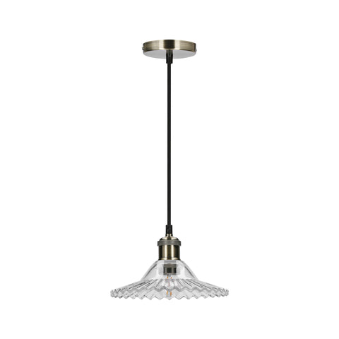 Suspension Verre Transparent E27 · Geneva