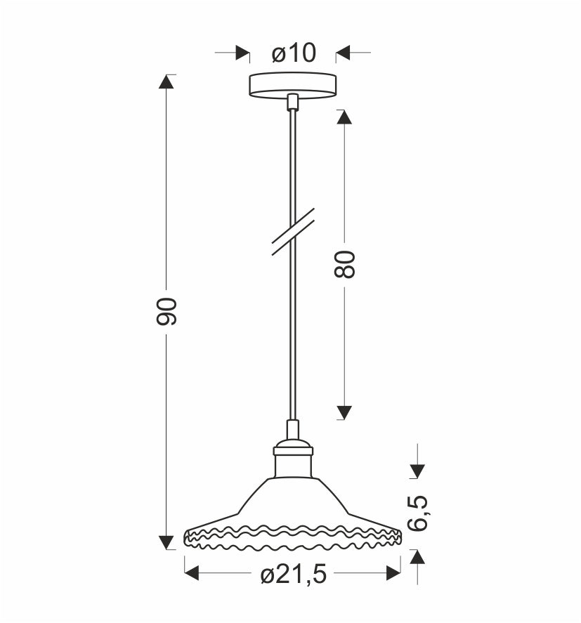 Suspension Verre Transparent E27 · Geneva · photo 5